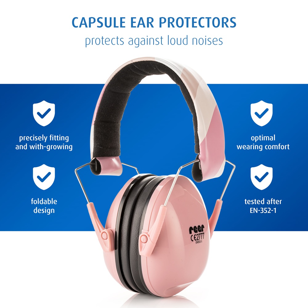 Bērnu ausu aizsargi Reer SilentGuard Kids Light Pink
