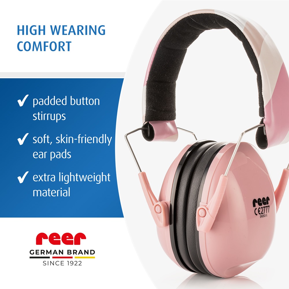 Bērnu ausu aizsargi Reer SilentGuard Kids Light Pink