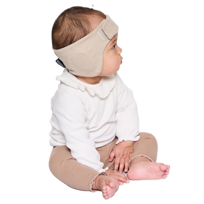 Dzirdes aizsargi zīdaiņiem - Dooky Headband Beige