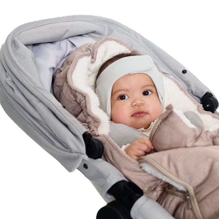 Dzirdes aizsargi zīdaiņiem - Dooky Headband Grey