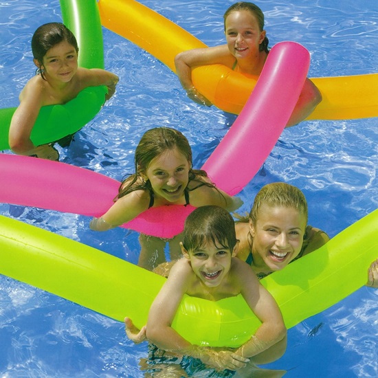 Piepūšamie peldriņķi Intex Twist Tubes Yellow and Orange