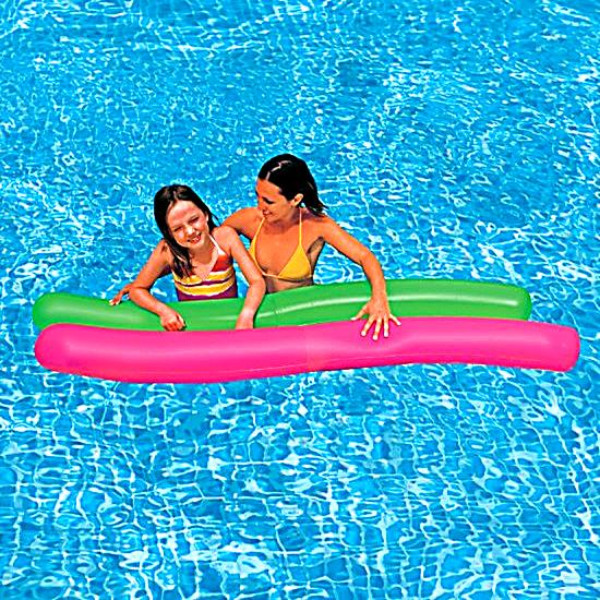 Piepūšamie peldriņķi Intex Twist Tubes Green and Pink