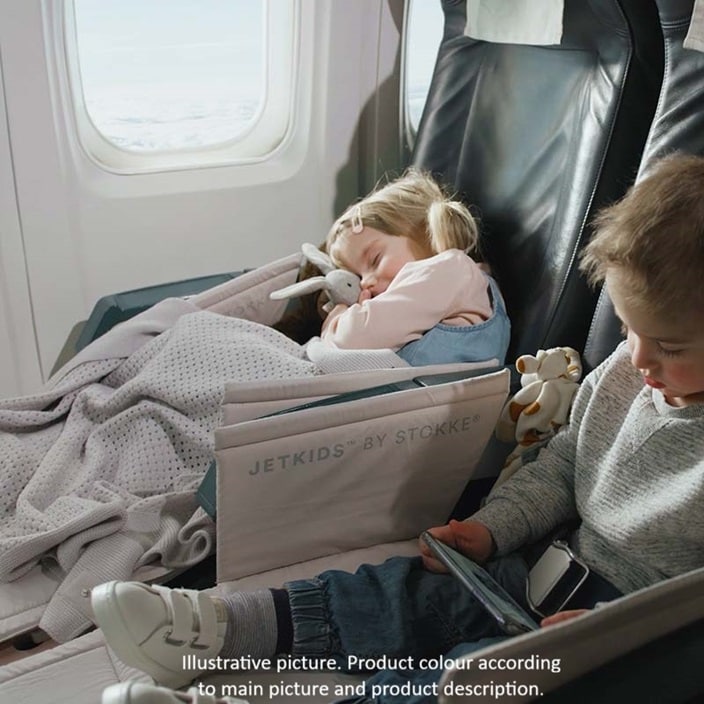 Braucams ceļojumu koferis – Stokke JetKids BedBox Moonglow White
