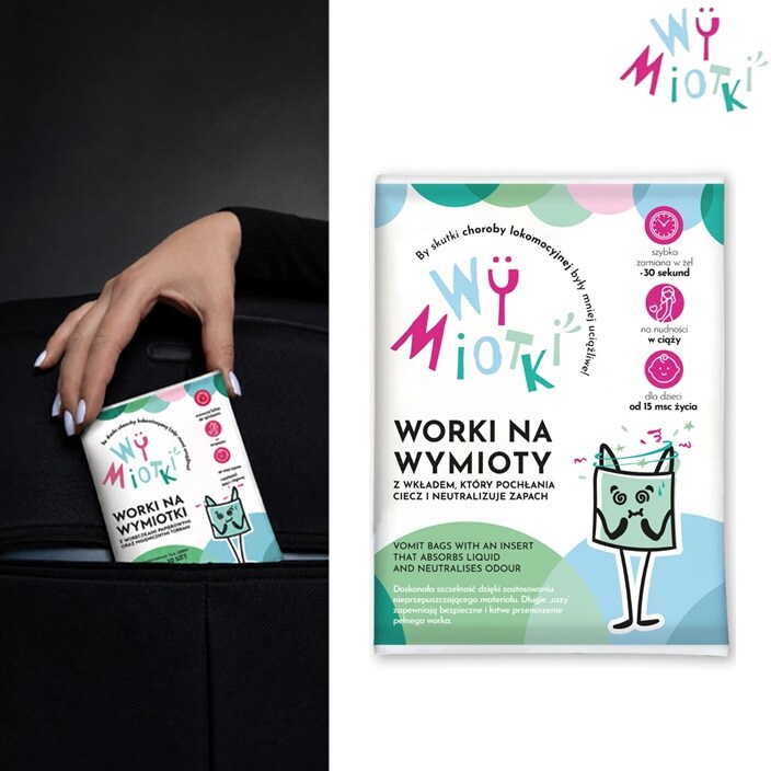 Absorbējoši vemšanas maisiņi – Wücetki Vomit Bags