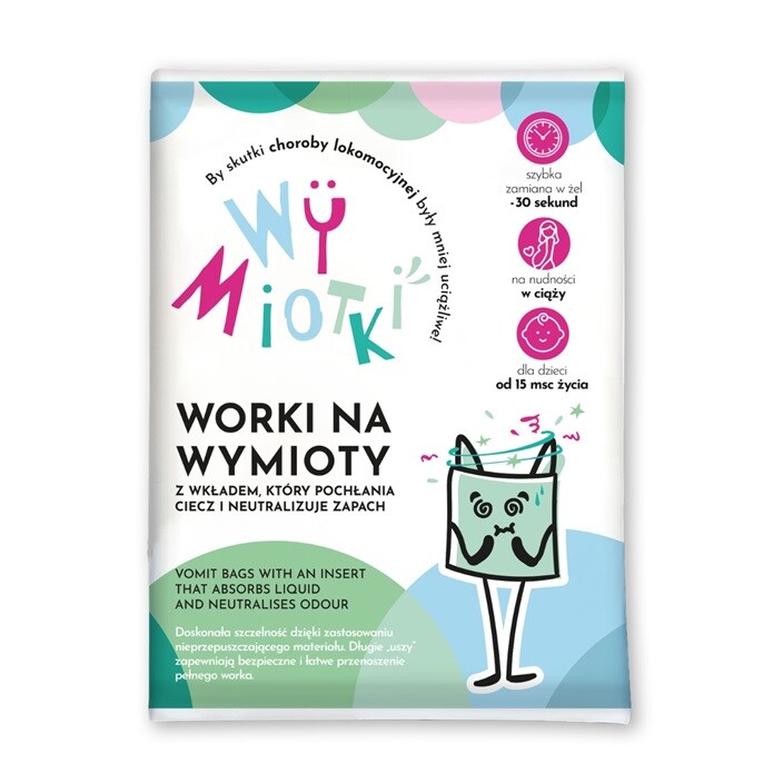 Absorbējoši vemšanas maisiņi – Wücetki Vomit Bags