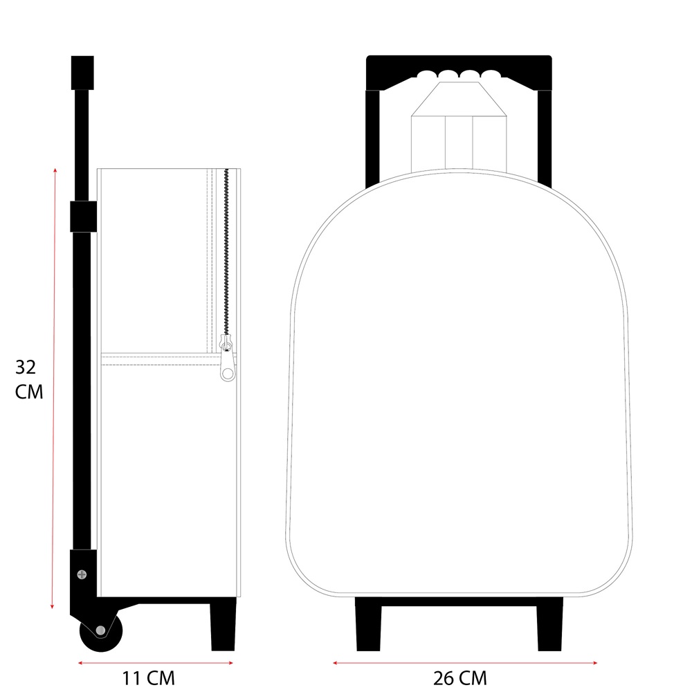 Bērnu čemodāns - Bluey Jump Oh Happy Days