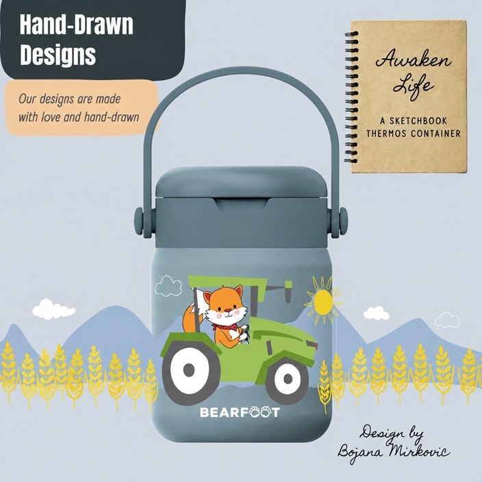 Termoss ēdienam bērniem Bearfoot Tractor