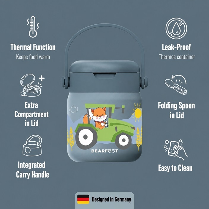 Termoss ēdienam bērniem Bearfoot Tractor