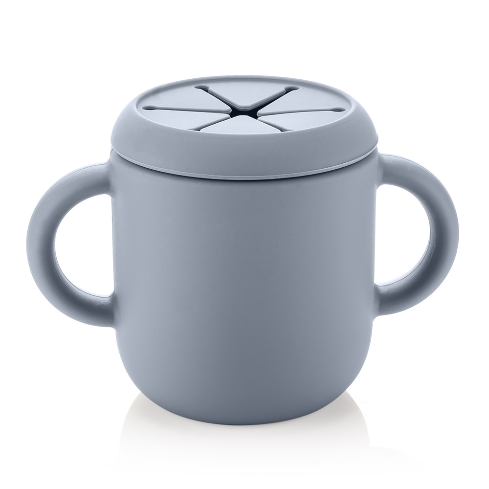 Krūze un uzkodu burka 2-in-1 bērniem Reer Snackcup Blue