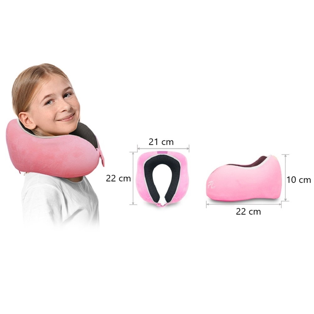 Kakla spilvens bērniem Flowzoom Comfy Kids Pink