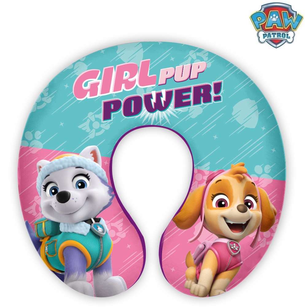 Ceļojuma spilvens bērniem Paw Patrol Girl Pup Power