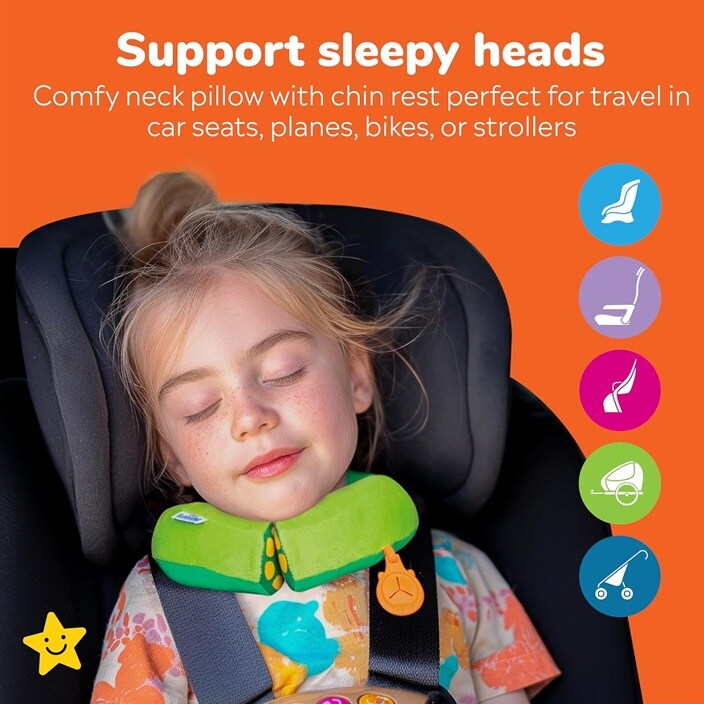 Bērnu kakla spilvens - Trunki Yondi Dudley Dino