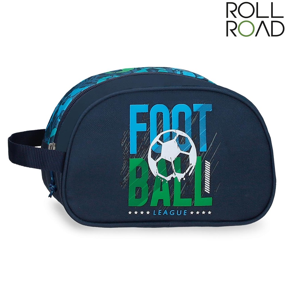 Bērnu tualetes piederumu soma Roll Road Football