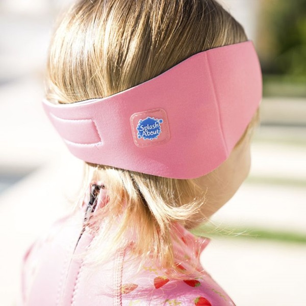 Ausu lente bērniem peldēšanai SplashAbout Ear Band Pink