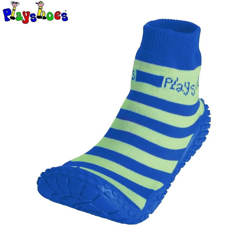 Bērnu pludmales un ūdens zeķes Playshoes Aquasocks Green Stripes