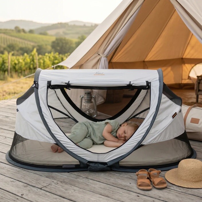 Ceļojumu gultiņa - Deryan Toddler Luxe Silver