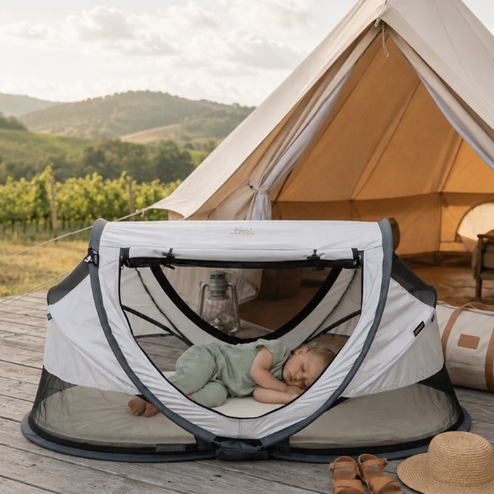 Ceļojumu gultiņa - Deryan Toddler Luxe Silver
