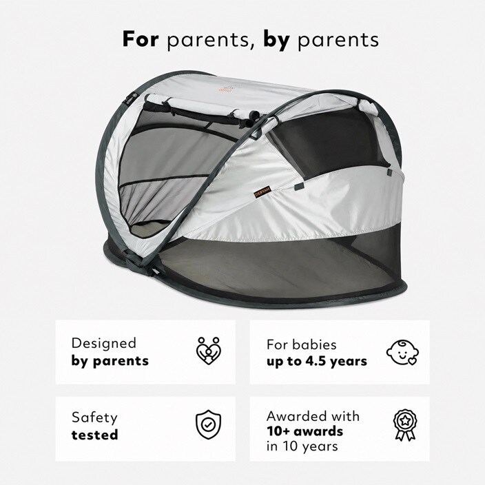 Ceļojumu gultiņa - Deryan Toddler Luxe Silver