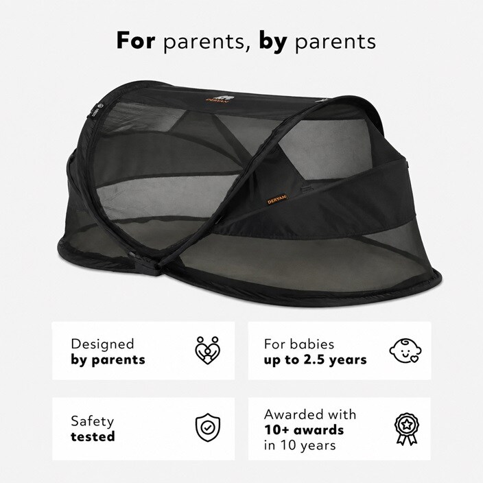 Ceļojumu gultiņa - Deryan Baby Luxe Black