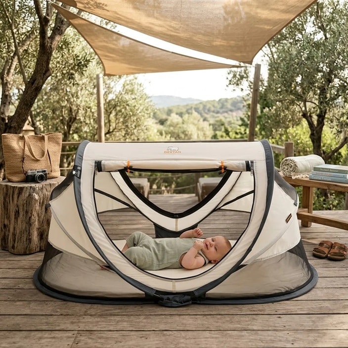 Ceļojumu gultiņa - Deryan Toddler Luxe Cream