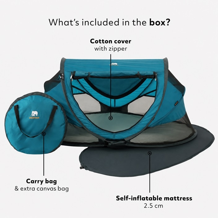 Ceļojumu gultiņa - Deryan Toddler Luxe Ocean