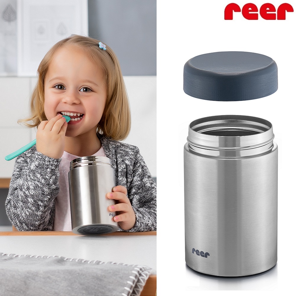 Pārtikas termoss Reer Pure Stainless Grey