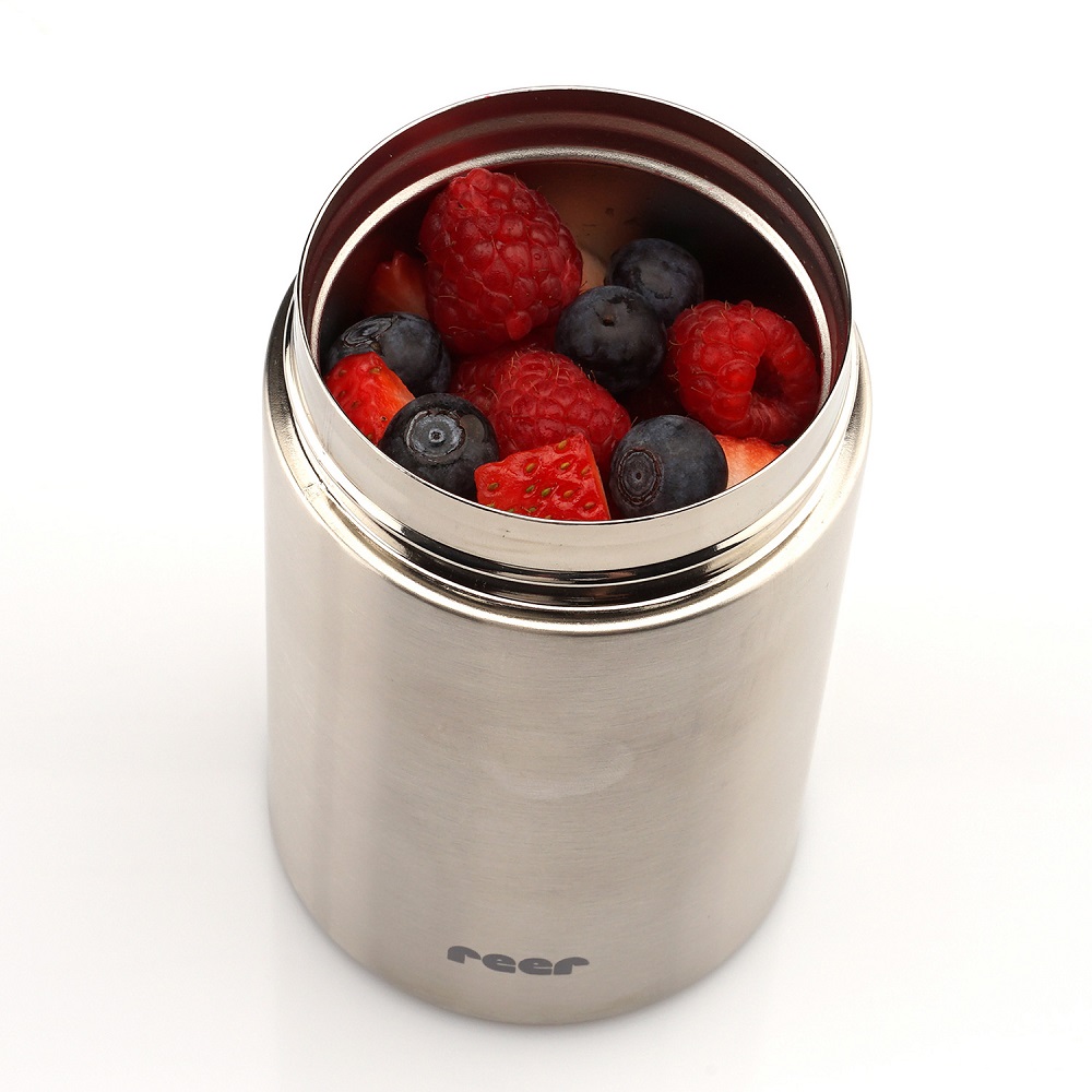 Pārtikas termoss Reer Pure Stainless Grey