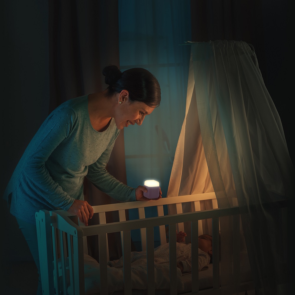 Nakts lampa bērniem Reer 2-in-1 Sleeplight Pink
