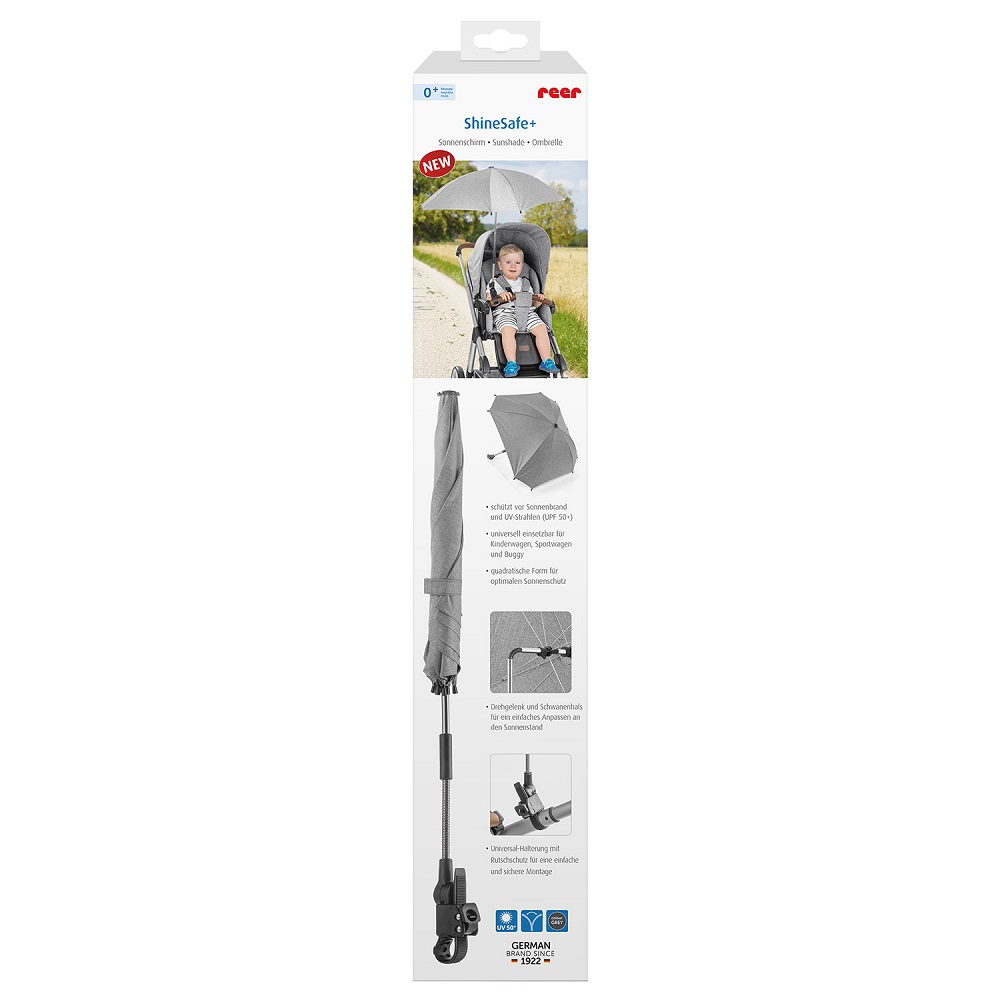 Saulessargs ratiņiem Reer ShineSafe Grey