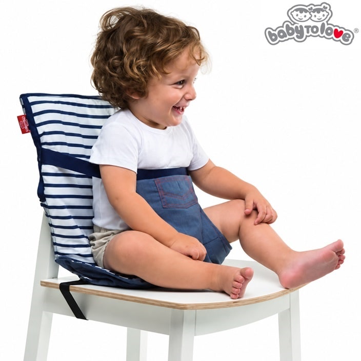 Ceļojumu sēdeklītis bērniem – Baby To Love Blue Stripes