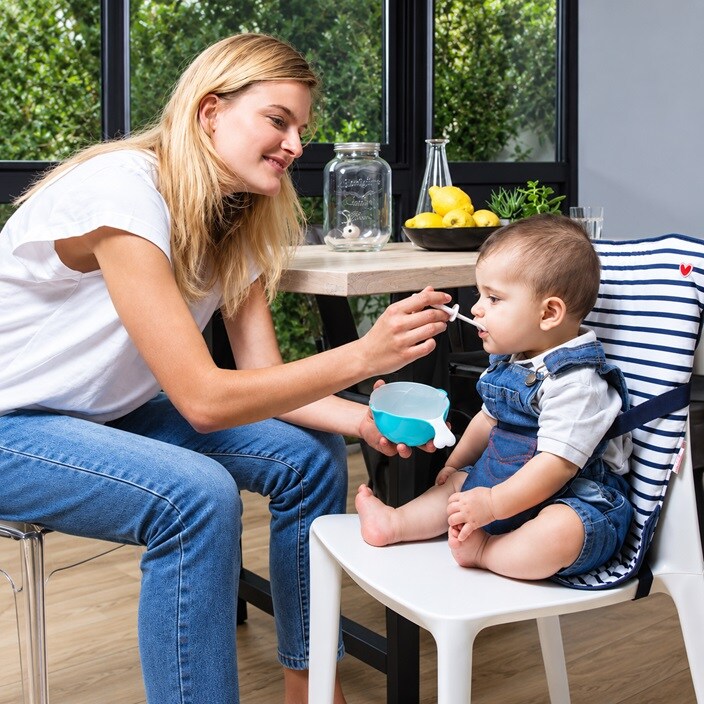 Ceļojumu sēdeklītis bērniem – Baby To Love Blue Stripes