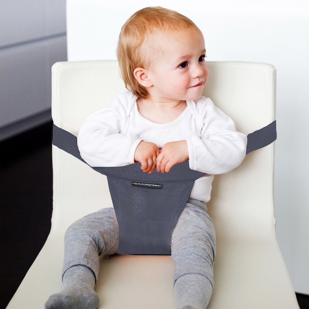 Barošanas krēsliņš ceļojumiem - Minimonkey Pocket Grey