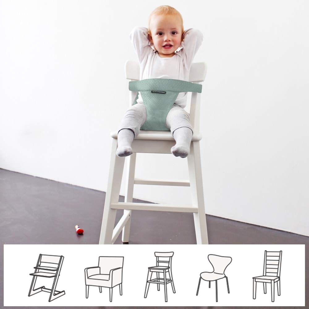 Barošanas krēsliņš ceļojumiem - Minimonkey Pocket Light Green