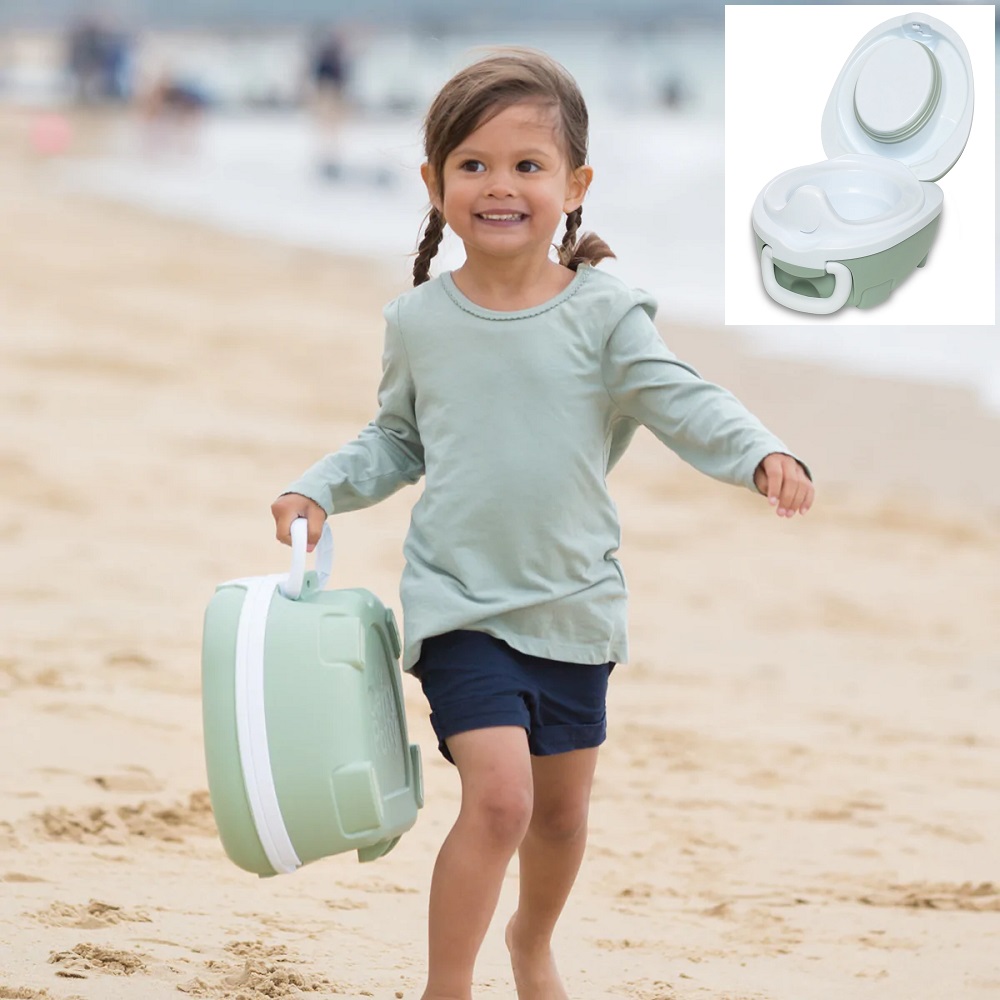 Nešiojami naktipuodžiai My Carry Potty Green Pastel