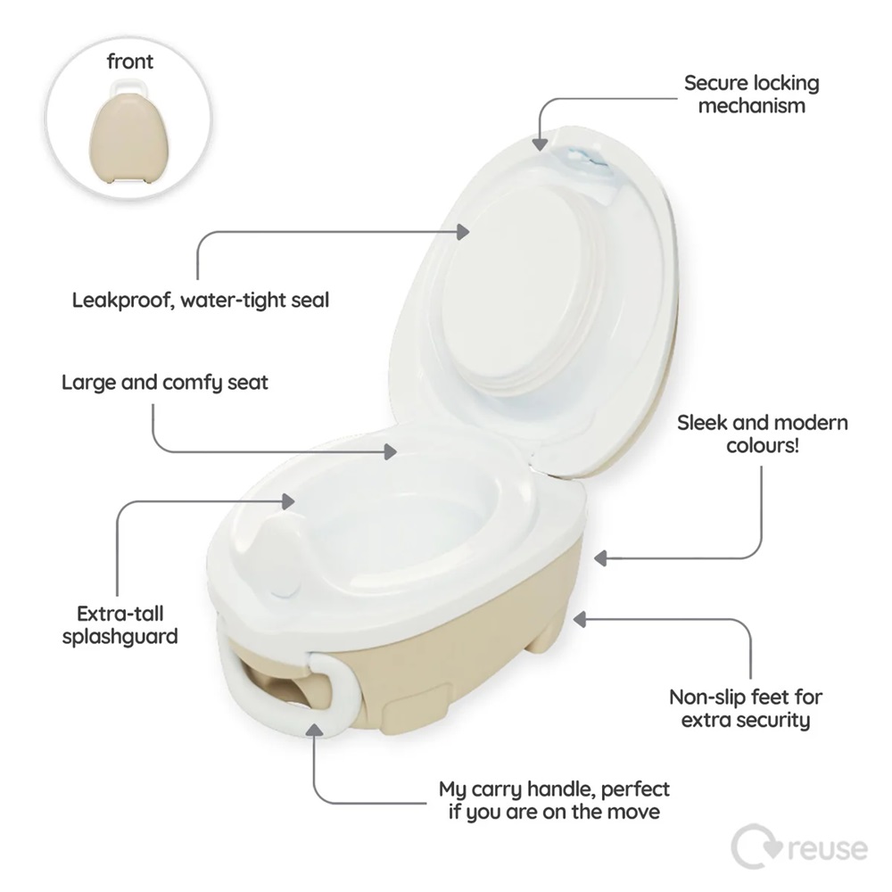 Nešiojami naktipuodžiai My Carry Potty Sand
