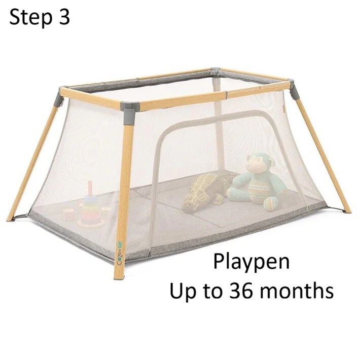 Ceļojumu gultiņa bērniem Tutti Bambini CoZee Go 3-in-1
