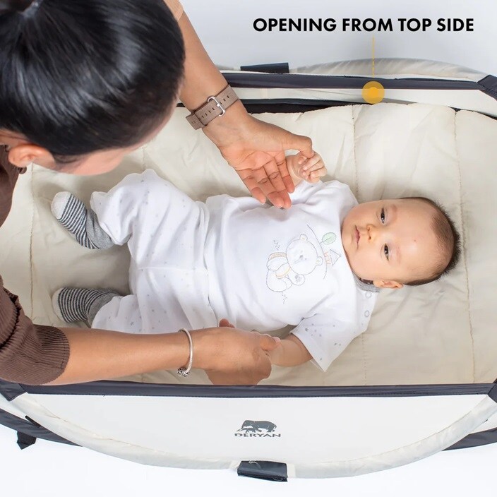 Ceļojumu gultiņa - Deryan Infant Box Cream
