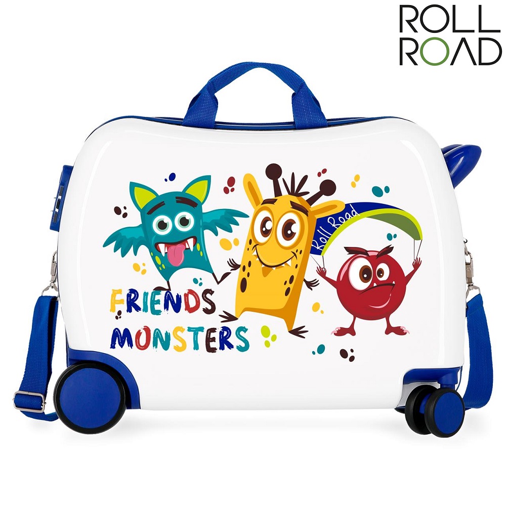 Bērnu čemodāns Roll Road Monster Friends