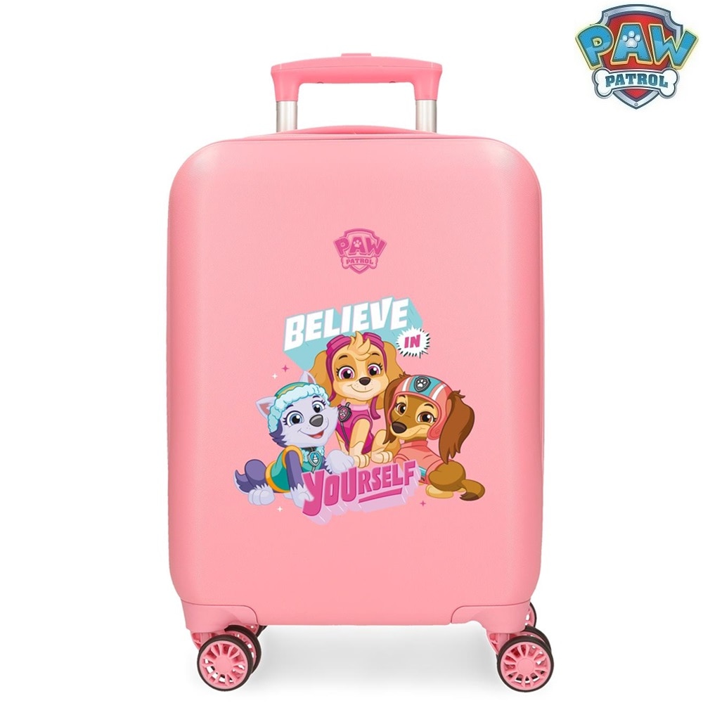 Bērnu čemodāns Paw Patrol Believe in Yourself Pink