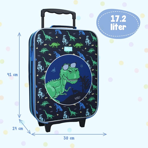 Bērnu koferis Pret Made To Roll Dino