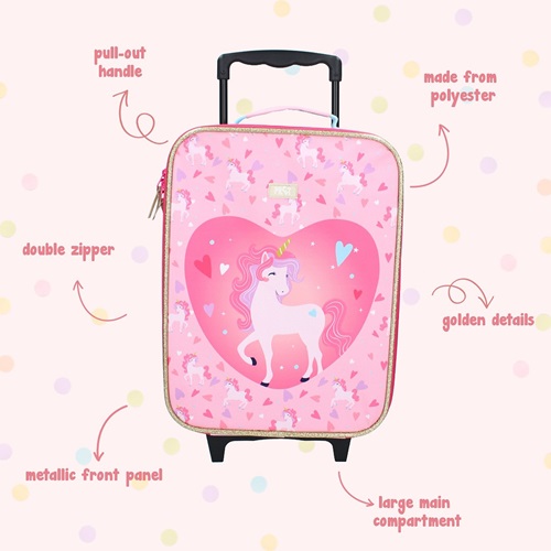 Bērnu koferis Pret Made To Roll Unicorn