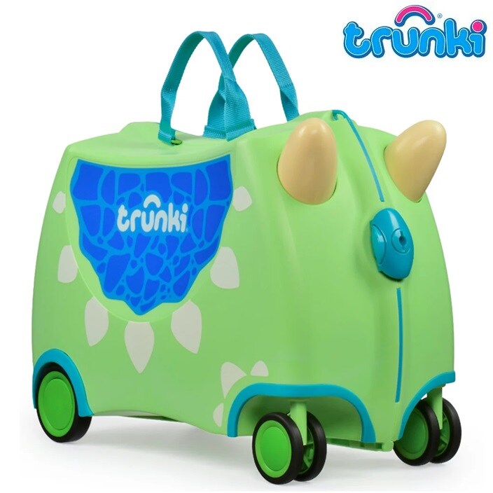 Bērnu ride-on koferis - Trunki Glide Dudley Dino