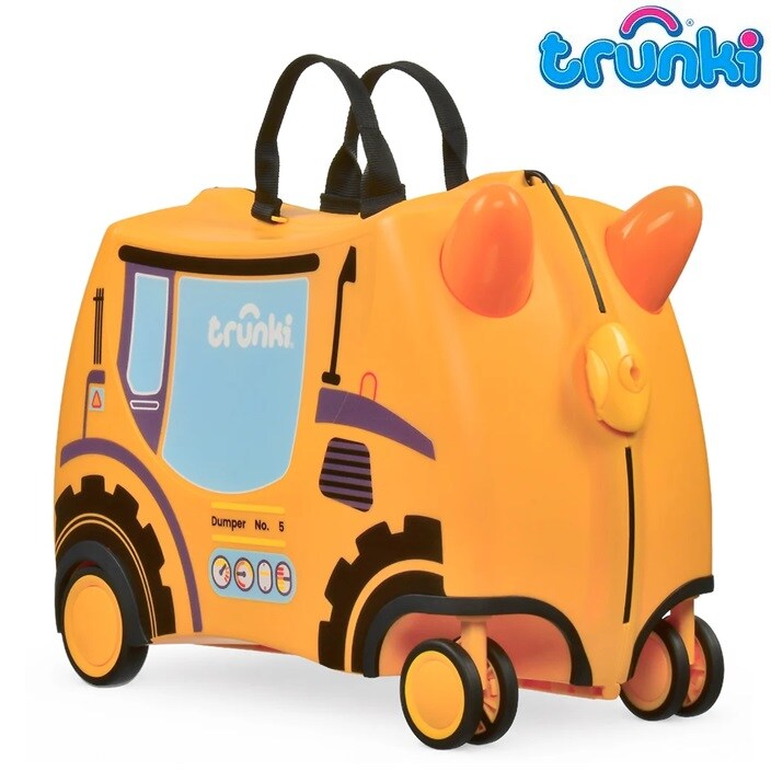 Bērnu ride-on koferis - Trunki Glide Doug Digger