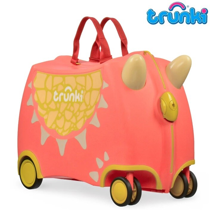 Bērnu ride-on koferis - Trunki Glide Dylan Dragon
