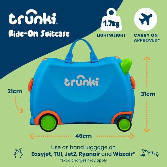 Bērnu ride-on koferis - Trunki Glide Terrance