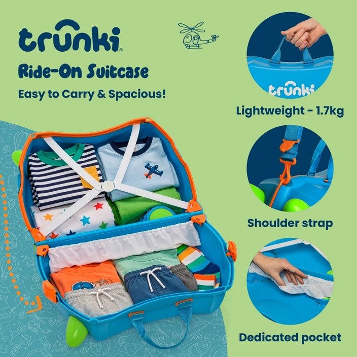 Bērnu ride-on koferis - Trunki Glide Terrance
