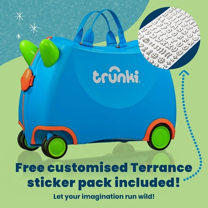 Bērnu ride-on koferis - Trunki Glide Terrance