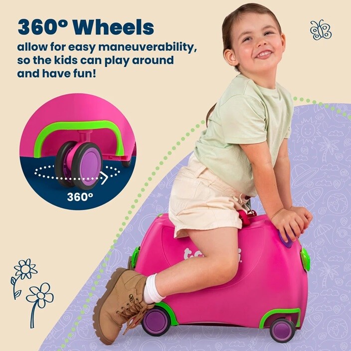 Bērnu ride-on koferis - Trunki Glide Trixie