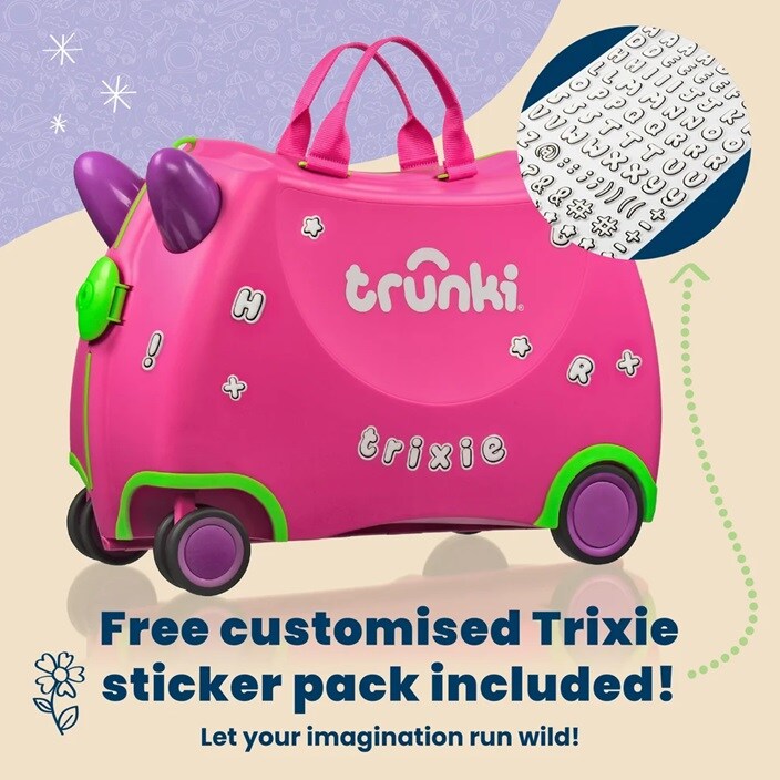 Bērnu ride-on koferis - Trunki Glide Trixie