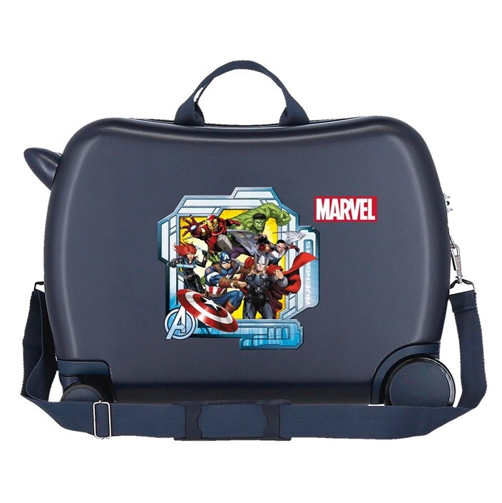Bērnu ride-on koferis ar riteņiem Avengers Portal